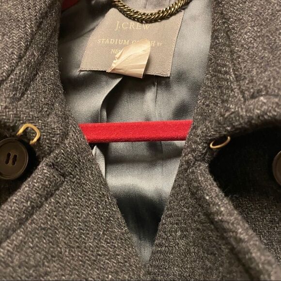 J. Crew Stadium Cloth Nello Gori Peacoat - Picture 5 of 6